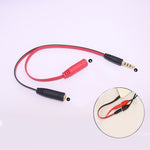 3.5mm Audio Cable to 2 Audio Headphone Splitter Jack Cable Adapter