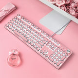 Gaming Keyboard Metal Backlit Retro Punk