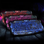 LED Breathing Backlight Pro Gaming Keyboard Mouse Set