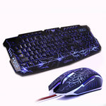 LED Breathing Backlight Pro Gaming Keyboard Mouse Set