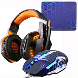 Gaming Headset Headphones +Wired Gaming Mouse