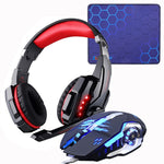 Gaming Headset Headphones +Wired Gaming Mouse