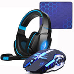 Gaming Headset Headphones +Wired Gaming Mouse